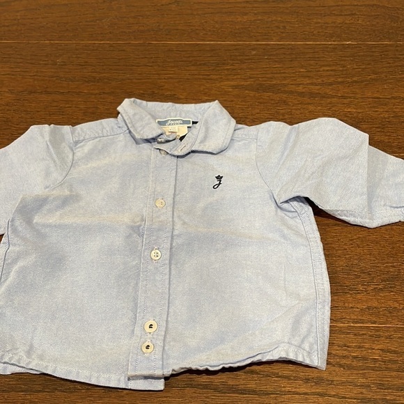 Jacadi Blue Boys Button Down Shirt Size 6M - Picture 3 of 4